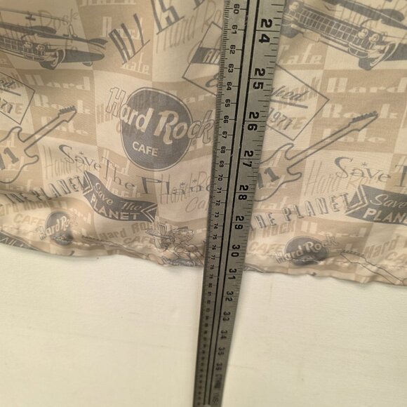 Hard Rock Cafe Munich Retro Diner Button Up Shirt Save The Planet Mens Large - Picture 9 of 10